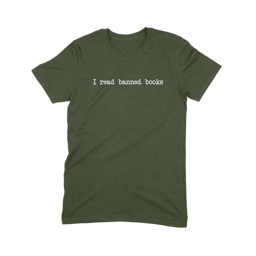 I Read Banned Books- Olive Green
