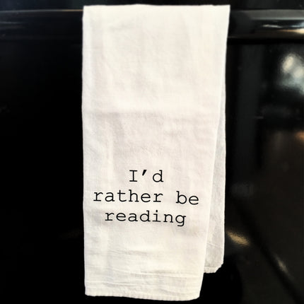 Towel: I'd rather be reading